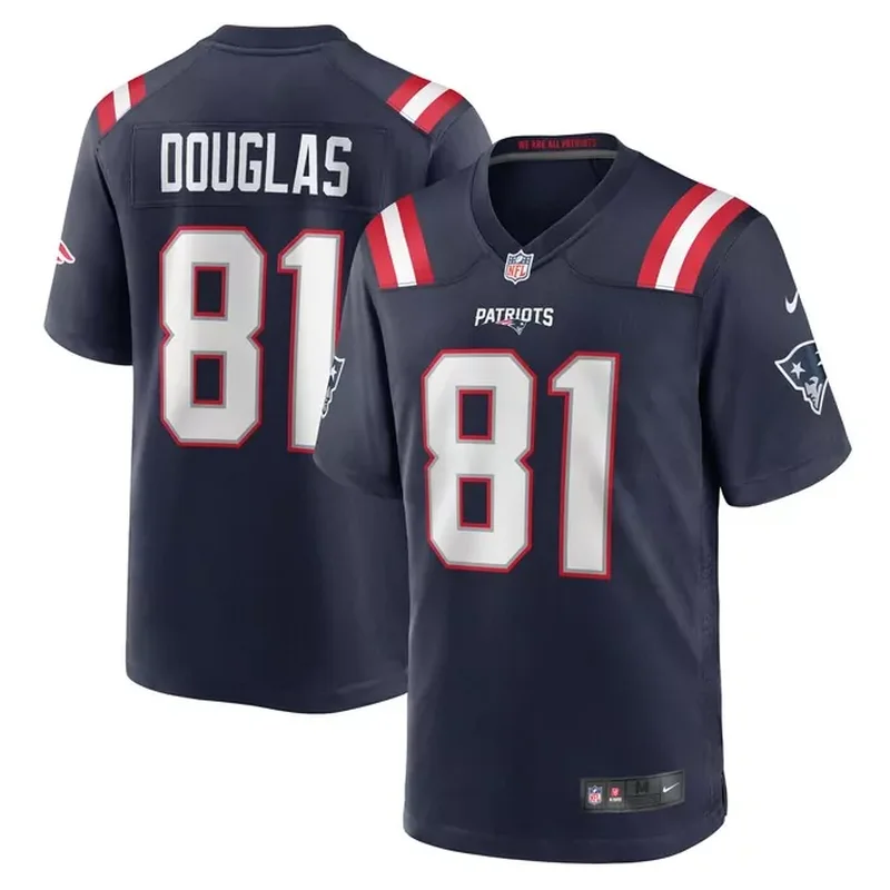 JuJu Smith-Schuster New England Patriots Game Player Jersey Navy - Image 3