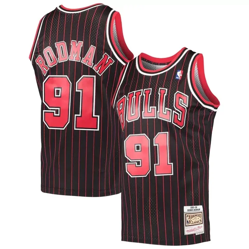 Michael Jordan Chicago Bulls 1997/98 Classics Jersey Scarlet - Image 5