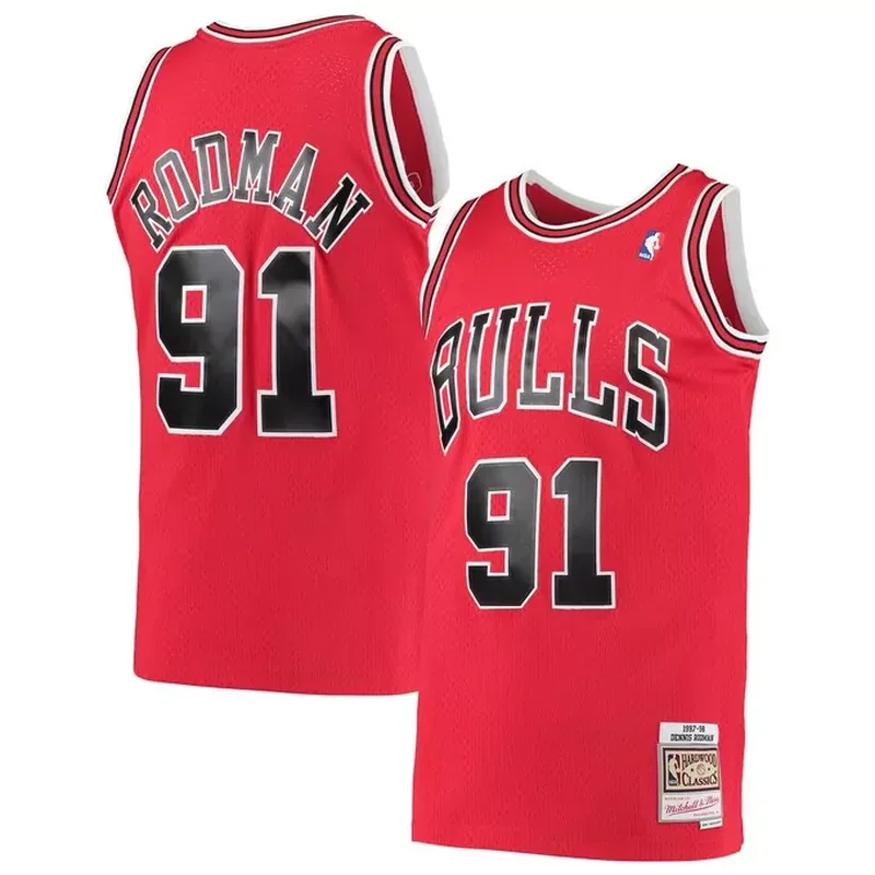 Michael Jordan Chicago Bulls 1997/98 Classics Jersey Scarlet - Image 2