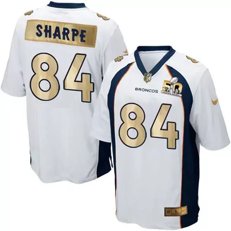 Denver Broncos #84 Shannon Sharpe Orange Throwback Men's Stitched Elite Jersey - Image 4