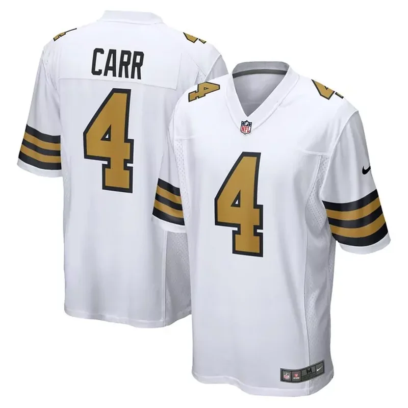 Derek Carr New Orleans Saints Alternate Game Jersey White