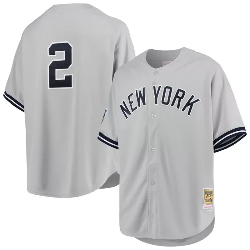 Derek Jeter New York Yankees 1998 Cooperstown Collection Road Jersey Gray