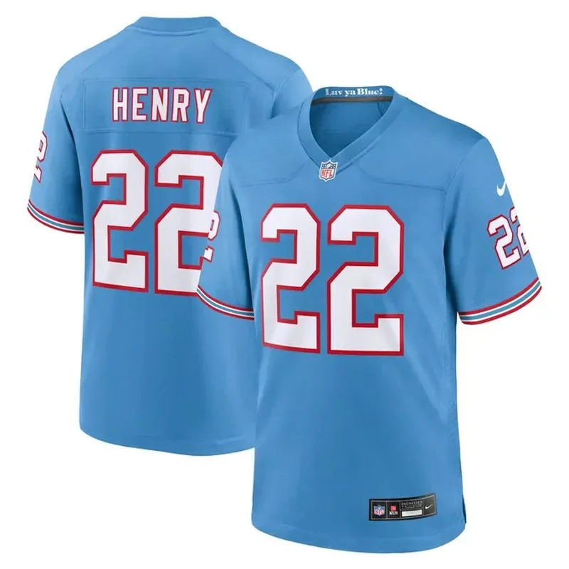 Derrick Henry Tennessee Titans Game Jersey Light Blue