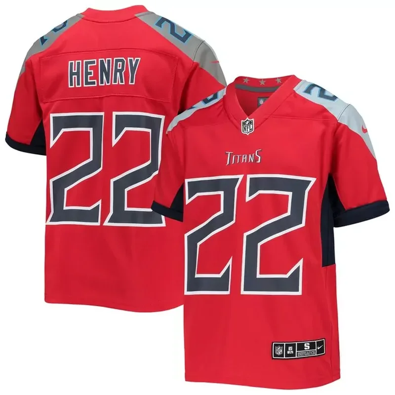 Derrick Henry Tennessee Titans Inverted Team Game Jersey Red