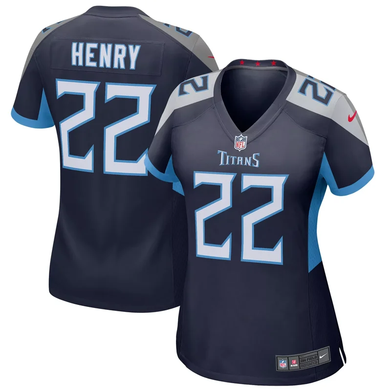 Derrick Henry Tennessee Titans Women's Jersey - Navy
