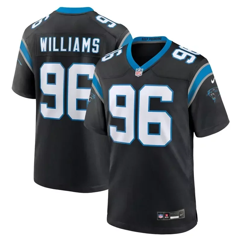 DeShawn Williams Carolina Panthers Game Player Jersey Black