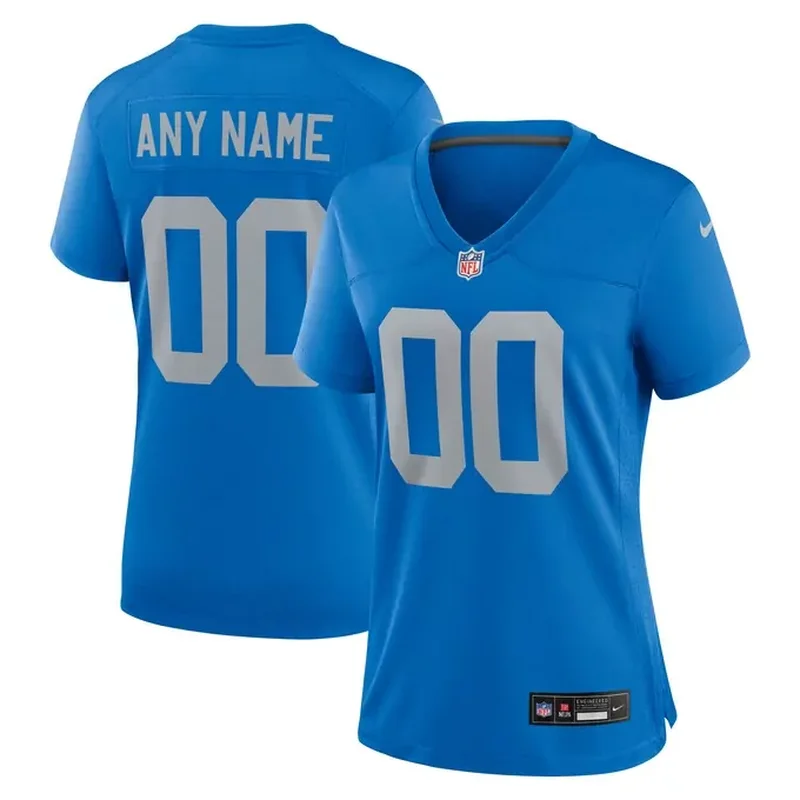 Amon-Ra St Brown Detroit Lions Vapor Fuse Alternate Jersey Blue - Image 2