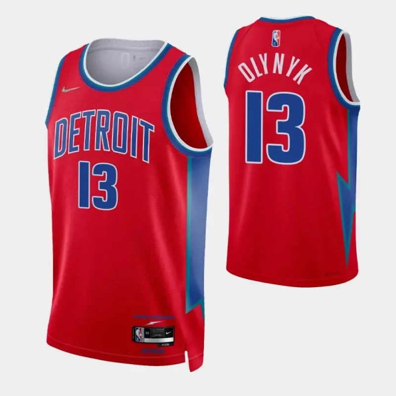 detroit pistons #6 hamidou diallo 75th anniversary city red Basketball jersey - Image 4