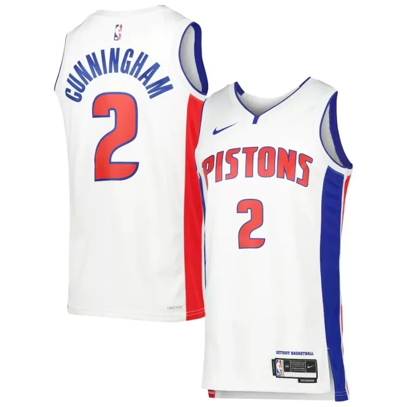 Detroit Pistons #2 Cade Cunningham 23 24 city Basketball jersey - Image 3