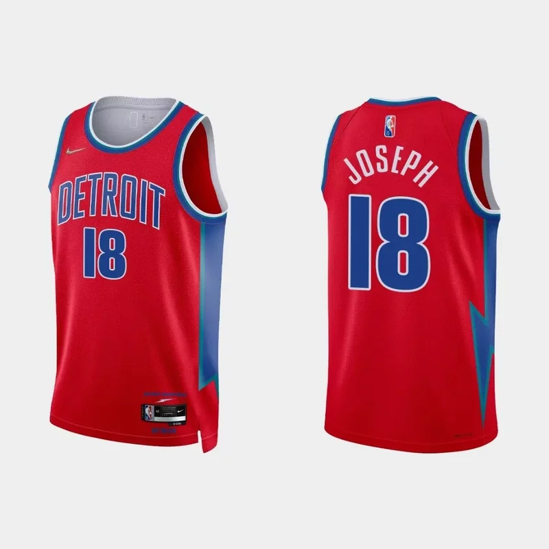 Detroit Pistons Jerami Grant #9 NBA Basketball City Red Jersey Pistons Fans - Image 3