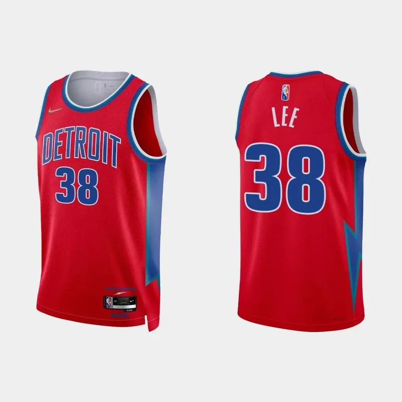 Grant Hill Detroit Pistons Big & Tall Hardwood Classics Jersey - Blue NBA - Image 2