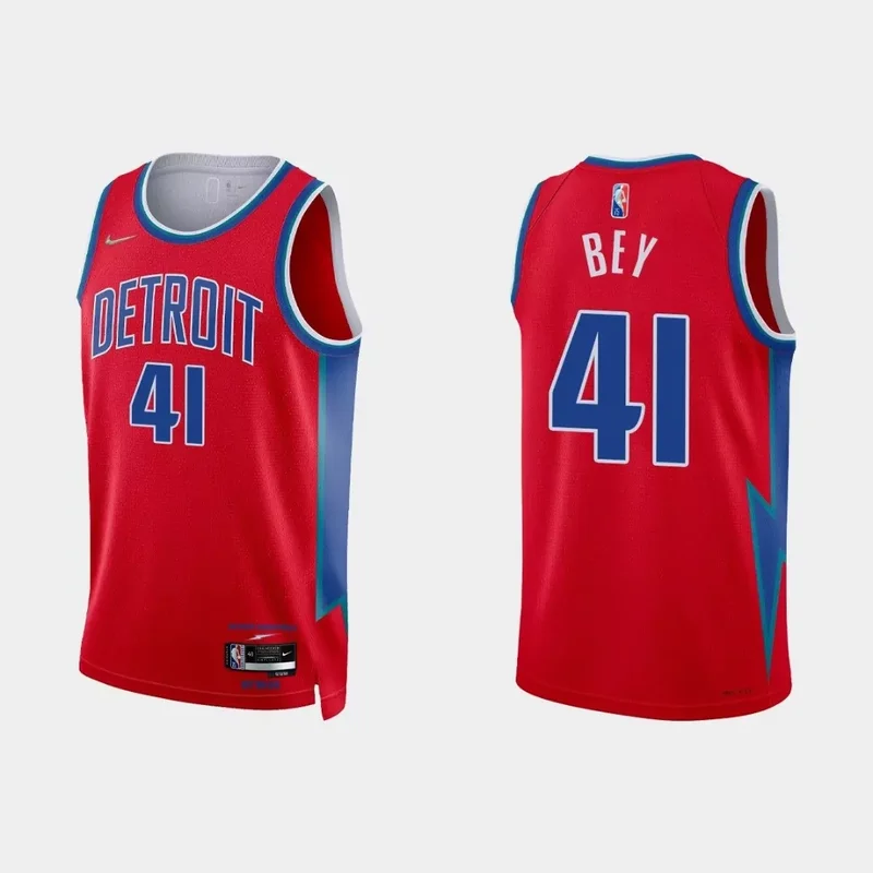 Grant Hill Detroit Pistons Big & Tall Hardwood Classics Jersey - Blue NBA - Image 4