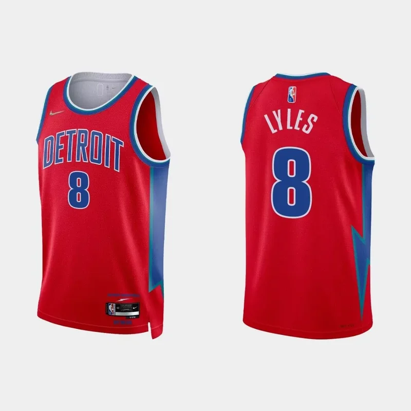Nerlens Noel Detroit Pistons Fast Break Jersey - Icon Edition - Blue NBA - Image 2