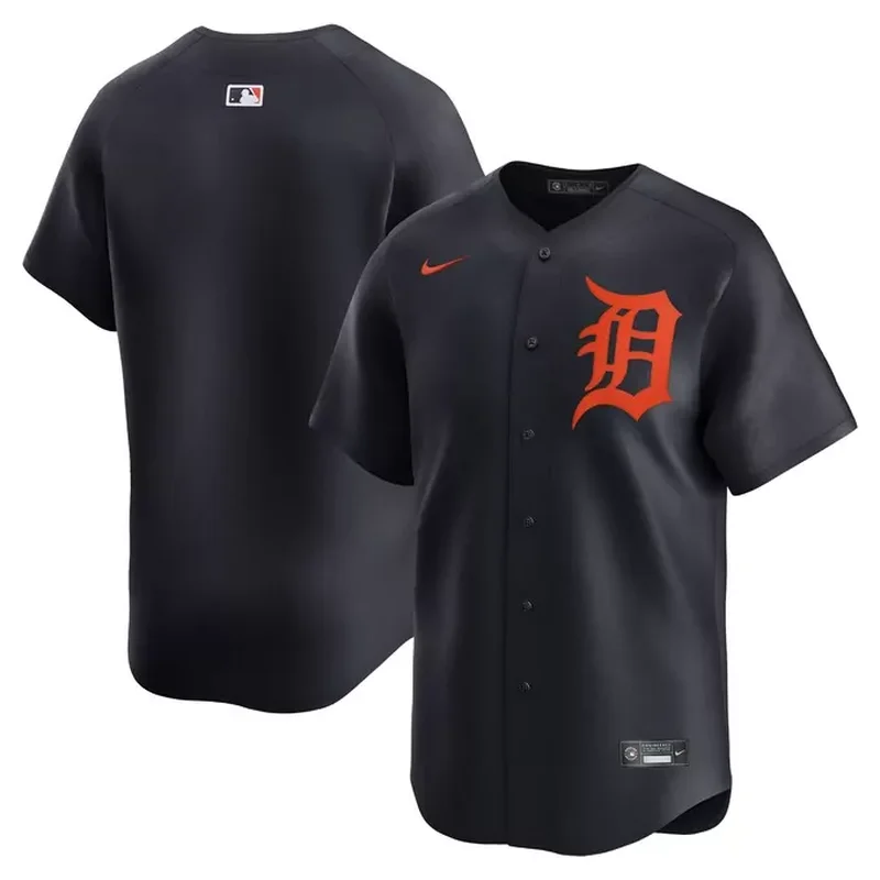 Detroit Tigers Home Elite Custom Patch Jersey White - Image 2