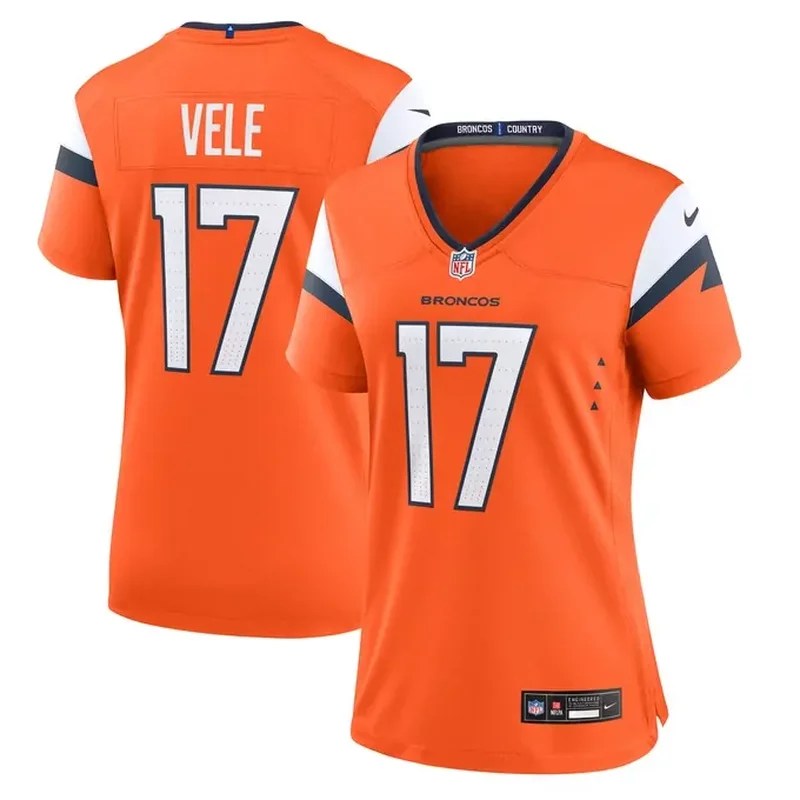 Lucas Krull Denver Broncos Team Game Jersey Orange - Image 5