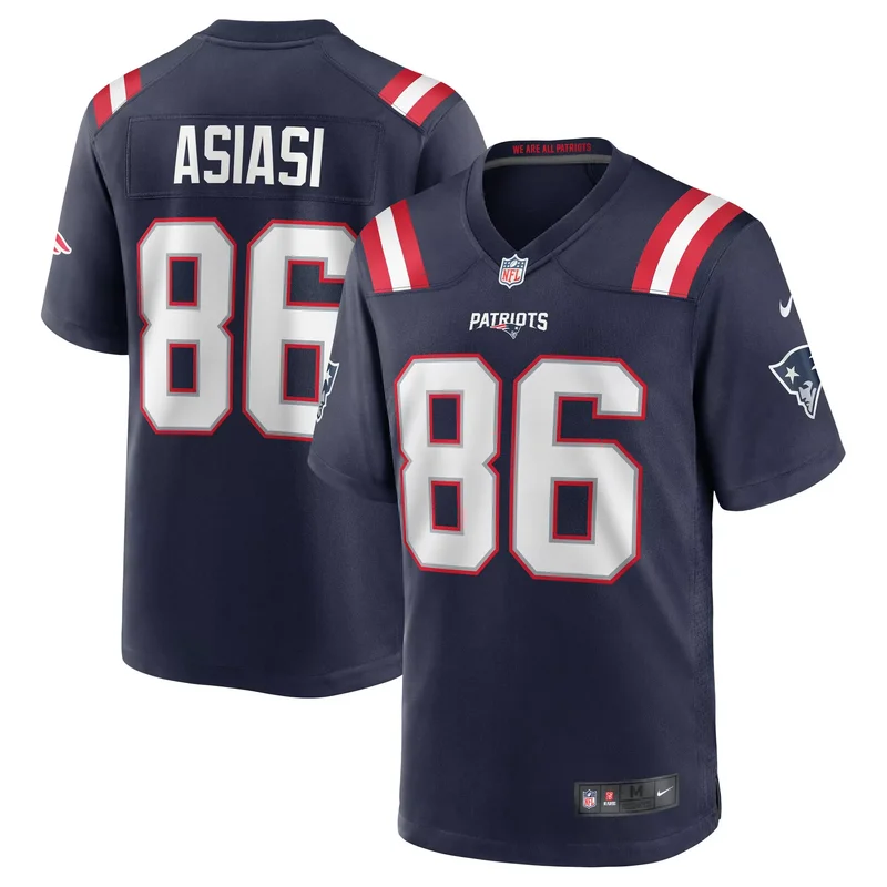 Devin Asiasi New England Patriots Team Game Jersey - Navy NFL
