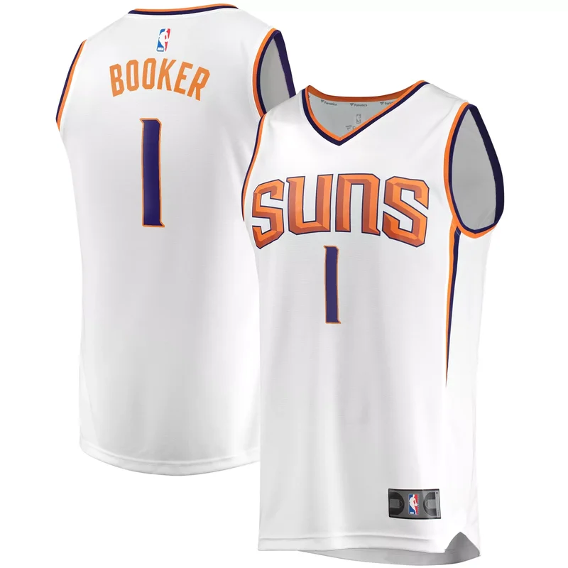 Devin Booker Phoenix Suns 2020/21 Fast Break Player Jersey - Association Edition - White NBA