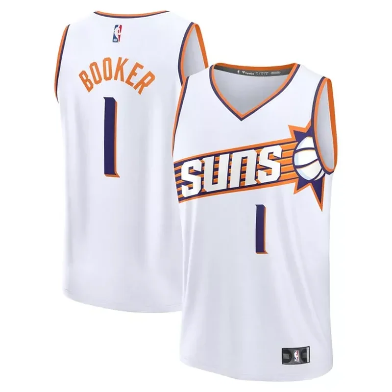 Devin Booker Phoenix Suns Fast Break Player Jersey Association Edition White