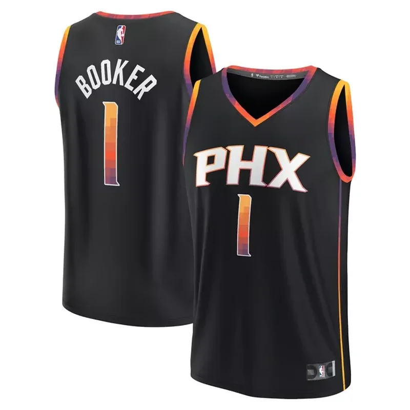 Devin Booker Phoenix Suns Fast Break Player Jersey Statement Edition Black