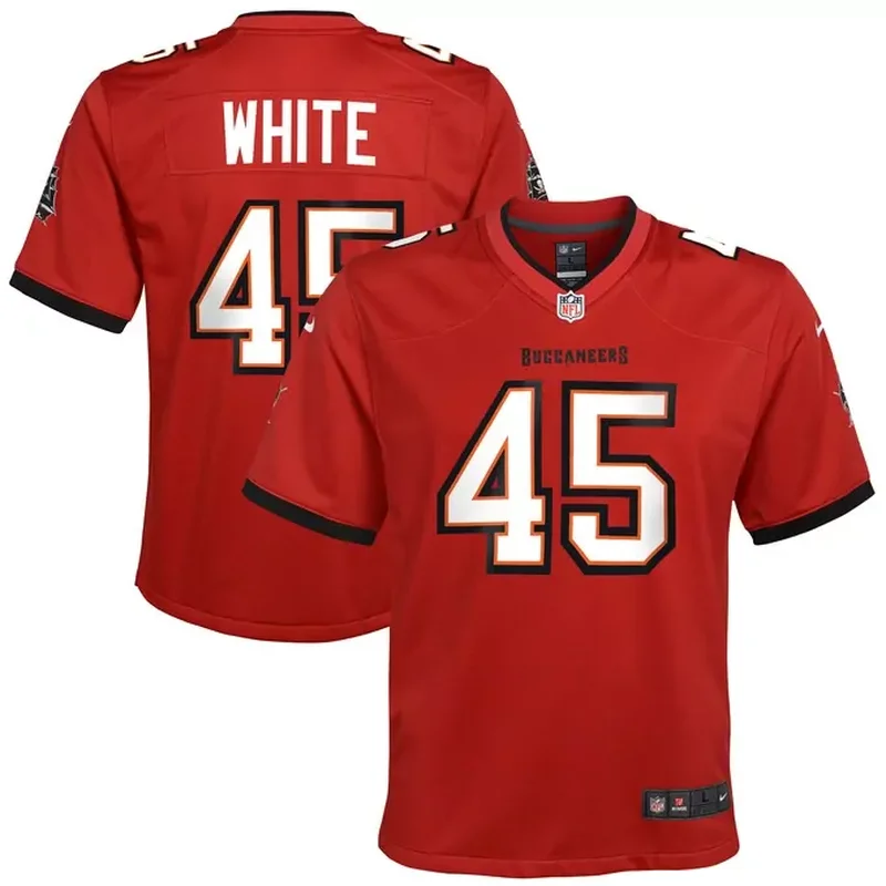 Devin White Tampa Bay Buccaneers Game Jersey Red