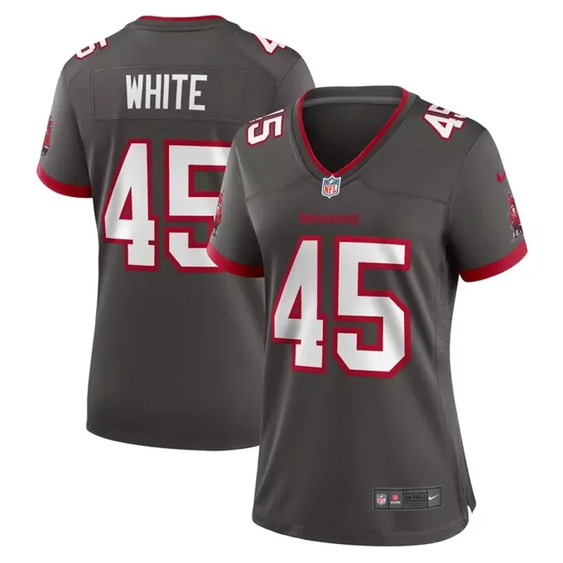 Devin White Tampa Bay Buccaneers Womens Game Jersey Pewter