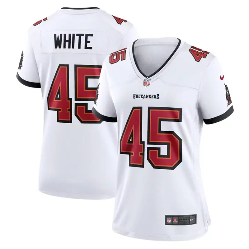 Devin White Tampa Bay Buccaneers Womens Game Player Jersey Red - Image 4