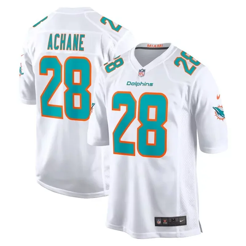 Devon Achane Miami Dolphins Player Game Jersey White
