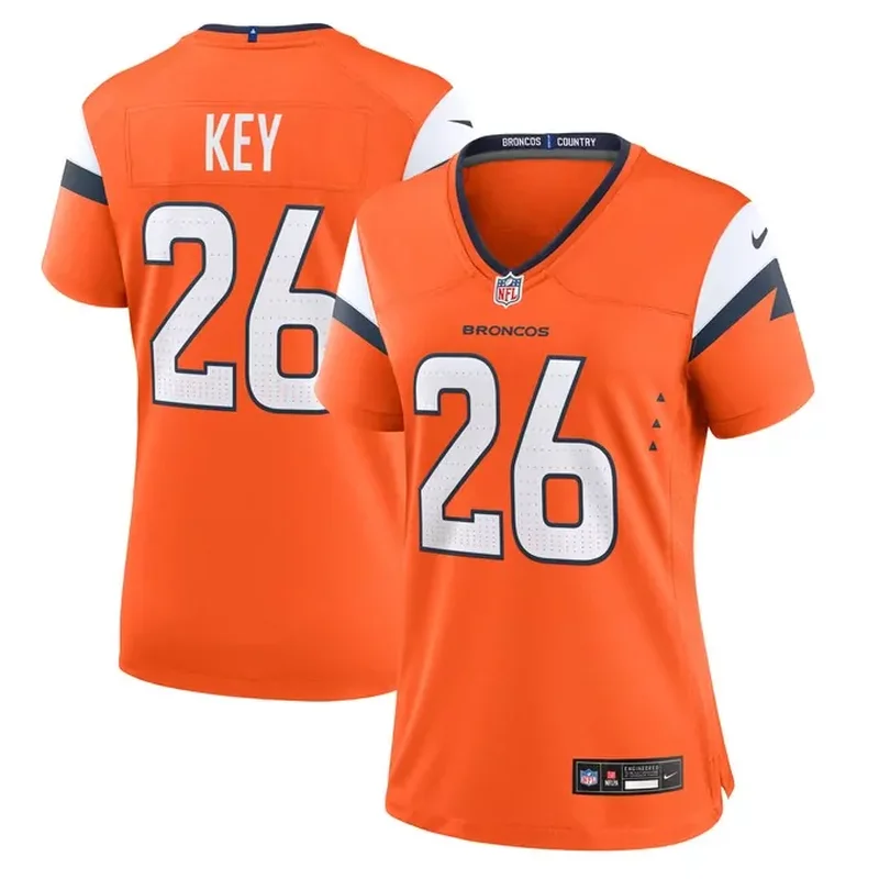 Lucas Krull Denver Broncos Team Game Jersey Orange - Image 4