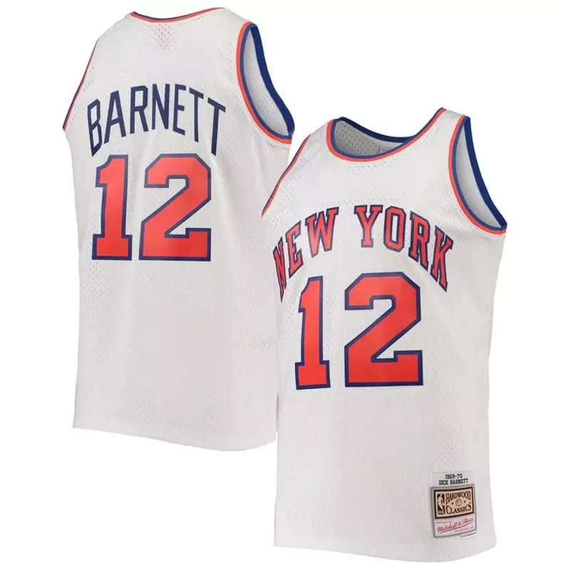 New York Knicks NBA & KidSuper Studios by Unisex Hometown Jersey White - Image 5
