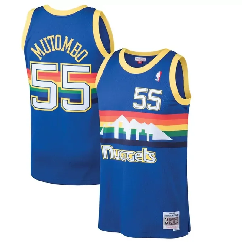 Dikembe Mutombo Denver Nuggets 1991/92 Classics Jersey Blue
