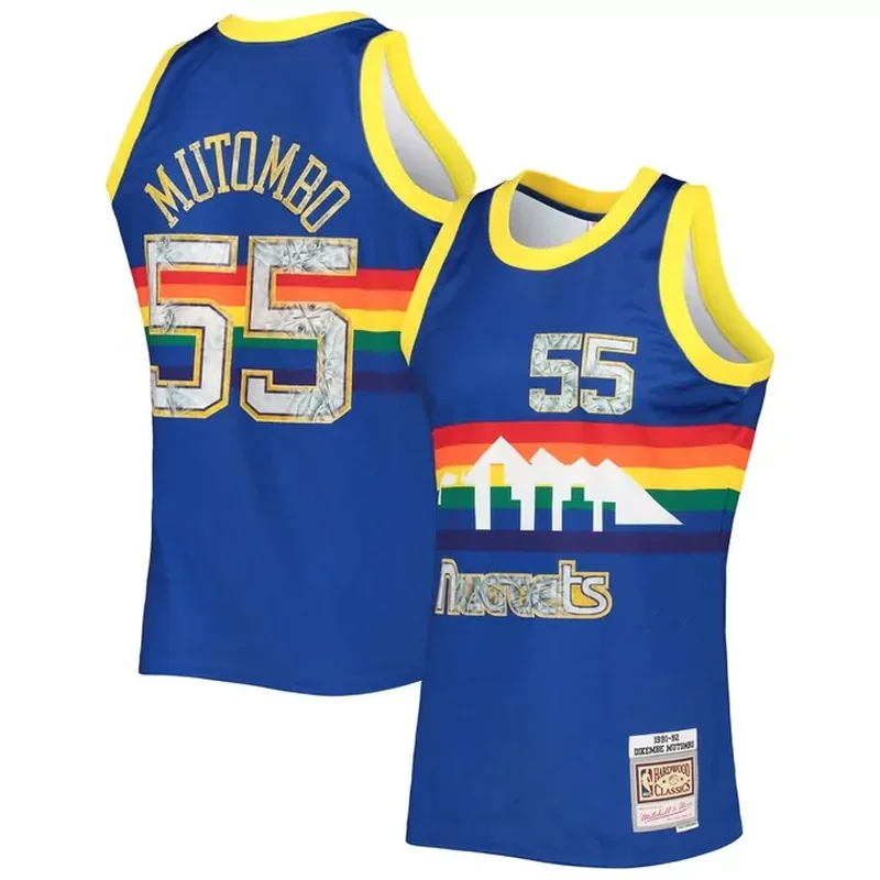Jamal Murray Denver Nuggets 2019/20 Fast Break Player Jersey Icon Edition Navy - Image 4