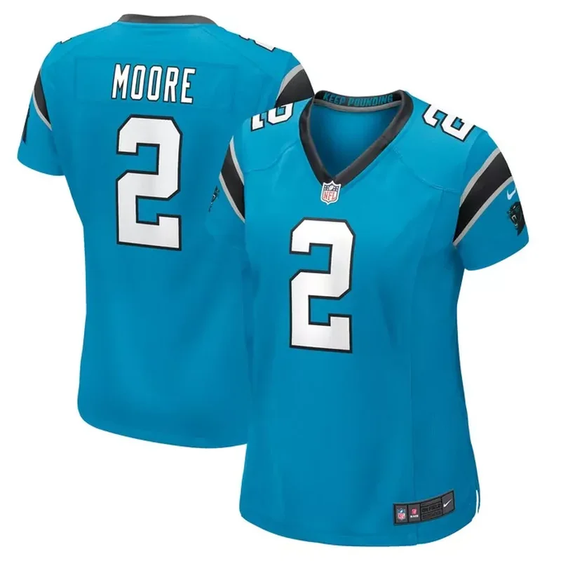 DJ Moore Carolina Panthers Womens Game Jersey Blue