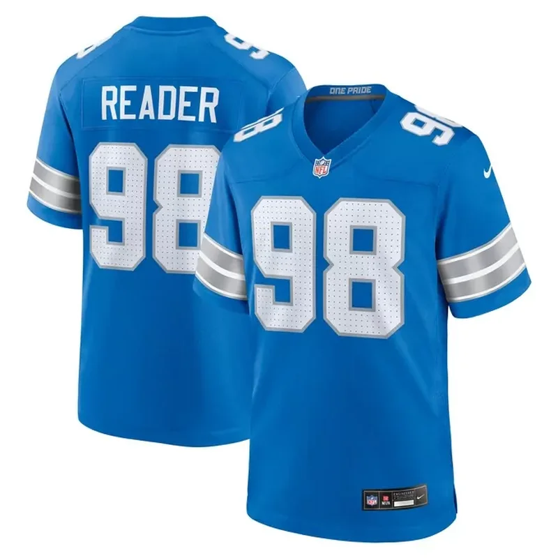 DJ Reader Detroit Lions Team Game Jersey Blue