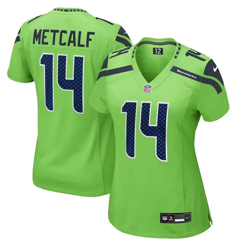Geno Smith Seattle Seahawks Womens Game Jersey Neon Green - Image 4