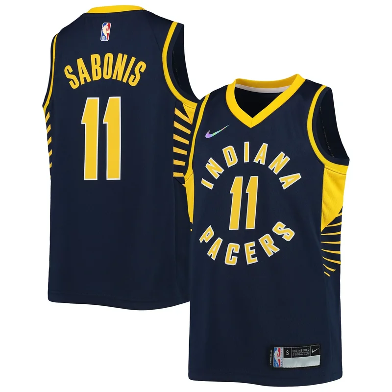 Domantas Sabonis Indiana Pacers 2021/22 Diamond Jersey - Icon Edition - Navy NBA