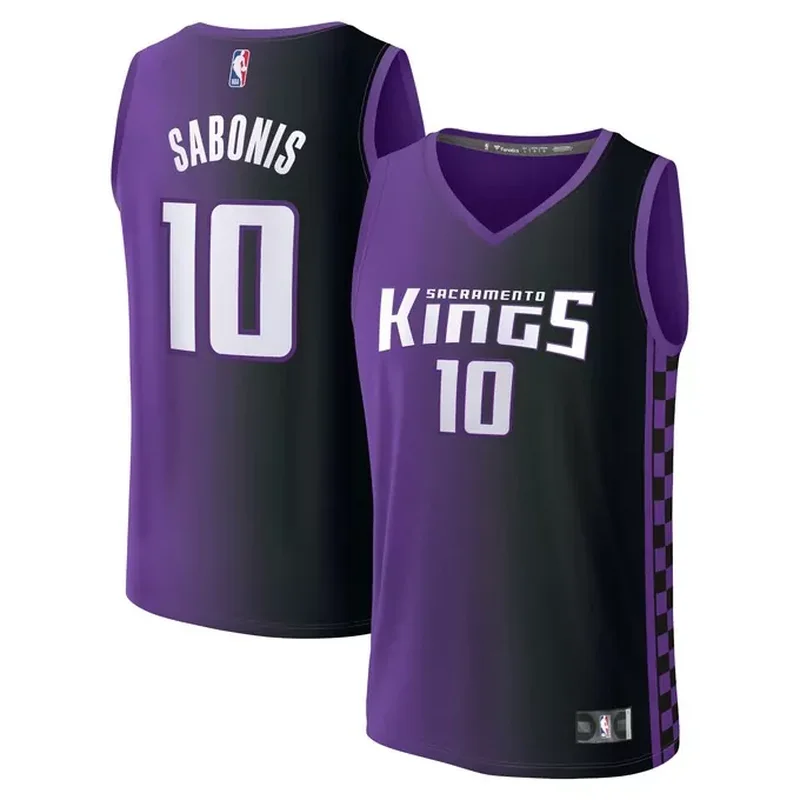 DeAaron Fox Sacramento Kings Jordan Brand Unisex Jersey Statement Edition Purple - Image 4