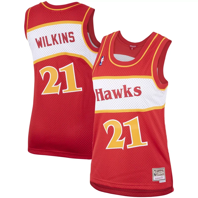 Dominique Wilkins Atlanta Hawks Hardwood Classics Jersey - Red NBA