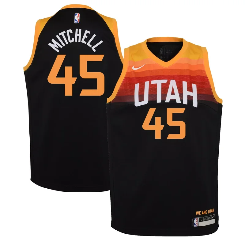 Utah Jazz Donovan Mitchell #45 NBA 2020 New Arrival Red Jersey - Image 3