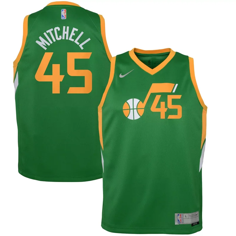 Donovan Mitchell Utah Jazz 2020/21 Player Jersey Green - Earned Edition NBA
