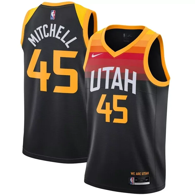 Collin Sexton Utah Jazz Fast Break Player Jersey Icon Edition Yellow - Image 2