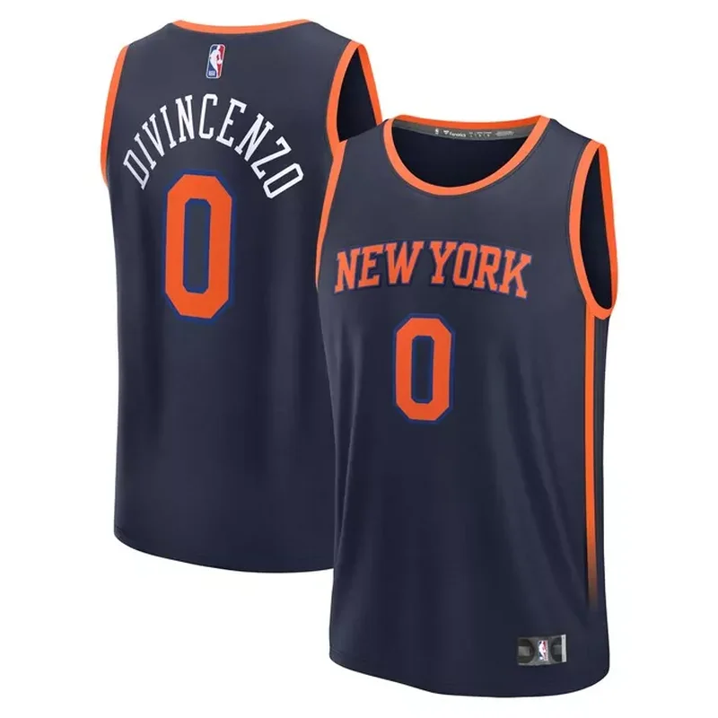 Jalen Brunson New York Knicks Player Jersey Statement Edition Blue - Image 5