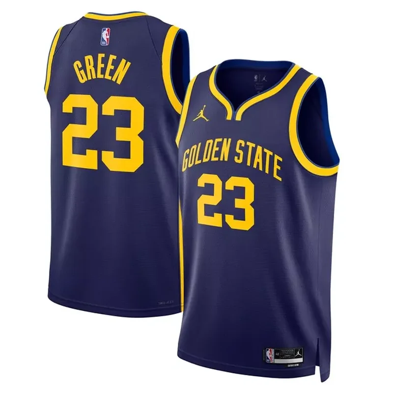 First Round Golden State Warriors 2023 NBA Draft First Round Pick Fast Break Jersey Statement Edition Navy - Image 5
