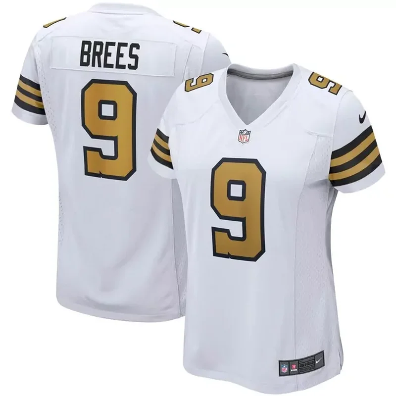 Drew Brees New Orleans Saints Womens Alternate Game Jersey White
