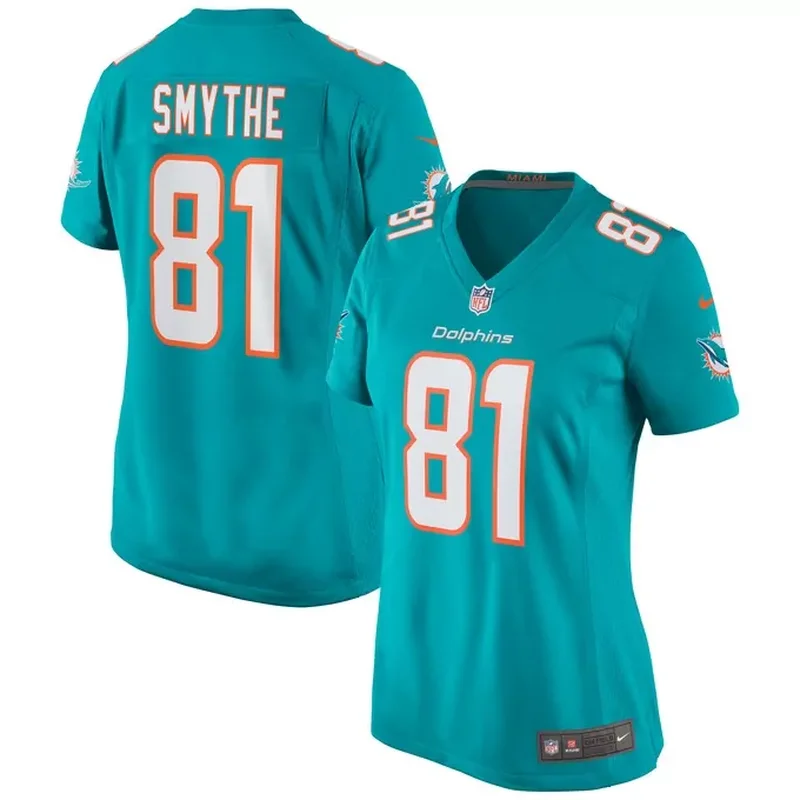 Larry Csonka Miami Dolphins Womens Game Retired Player Jersey Aqua - Image 5