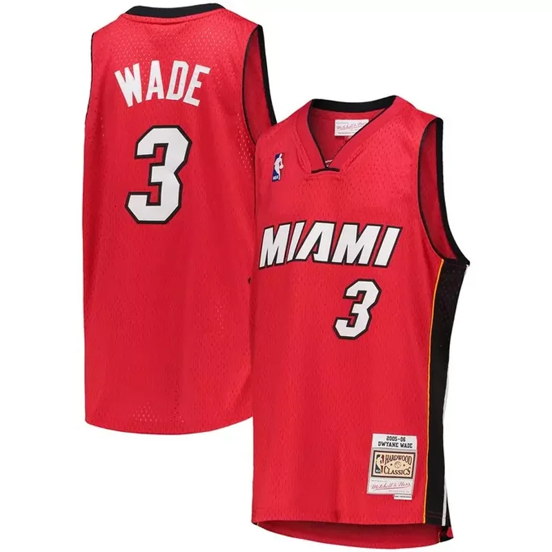 Dwyane Wade Miami Heat 2007/08 Classics Jersey White - Image 5