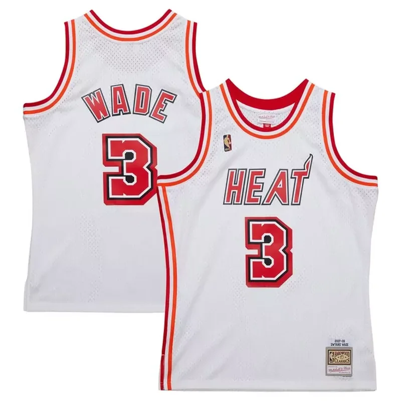 Dwyane Wade Miami Heat 2007/08 Classics Jersey White