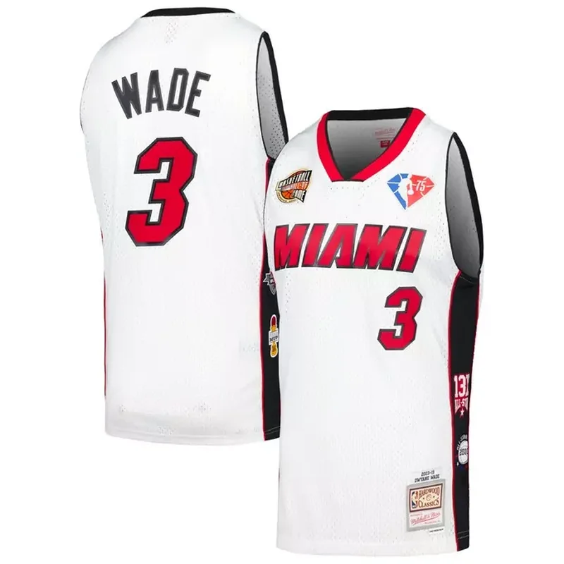 Chris Bosh Miami Heat 2013/14 Classics Jersey Black - Image 5