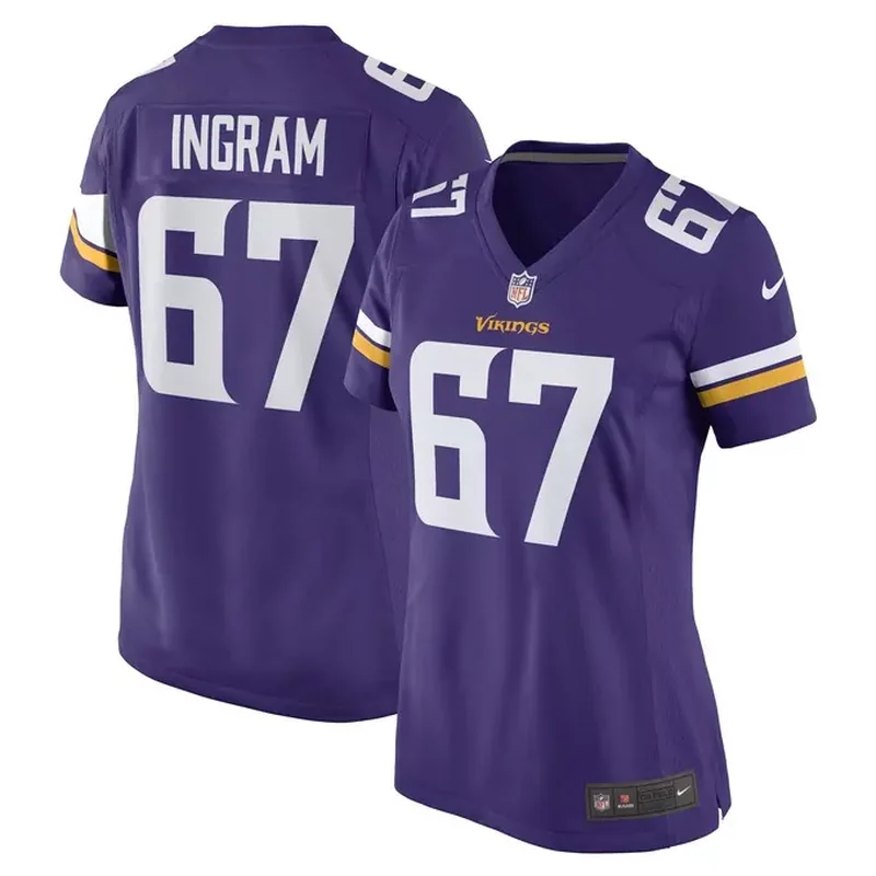 Jonah Williams Minnesota Vikings Womens Team Game Jersey Purple - Image 5