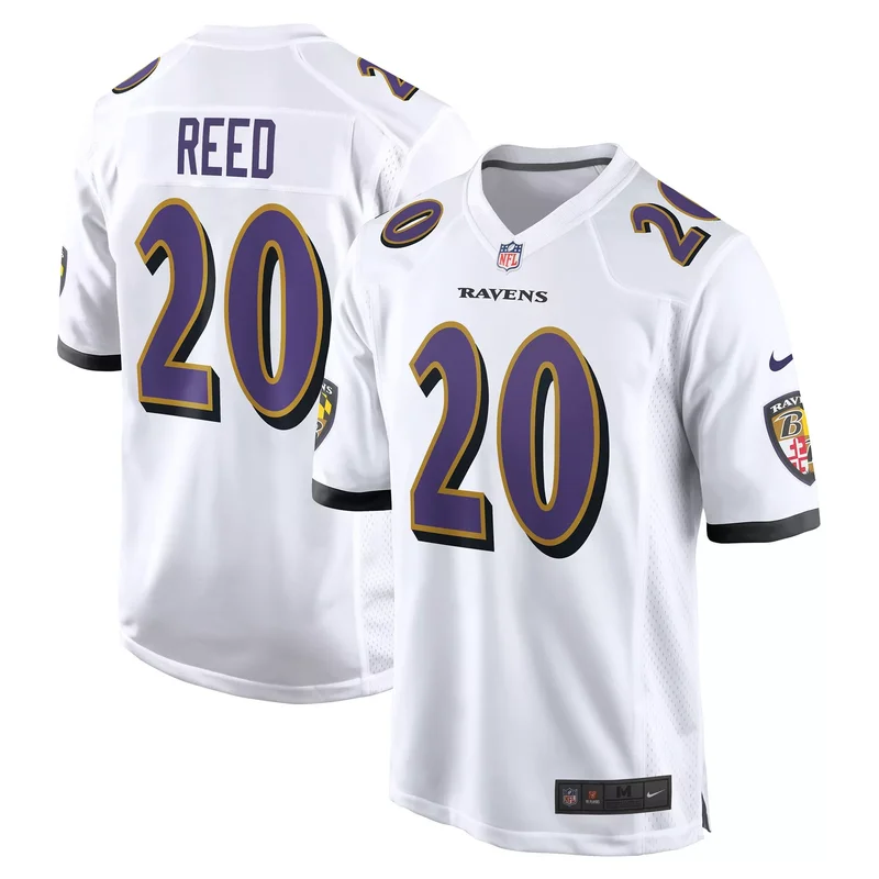 Ed Reed Baltimore Ravens Retired Player Game Jersey - White NFL