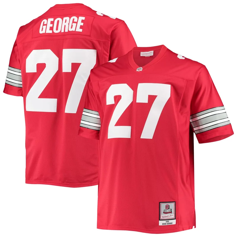 Eddie George Ohio State Buckeyes Big & Tall Legacy Alumni Jersey - Scarlet